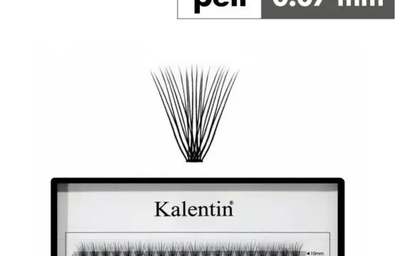 Kalentin Extensiones De Pestañas En Mechones 20 pelos 0,07 10mm